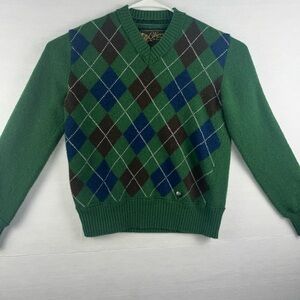Vintage Rare California Spirit 1849 The Lord Of Pioneer Sweater Medium Green